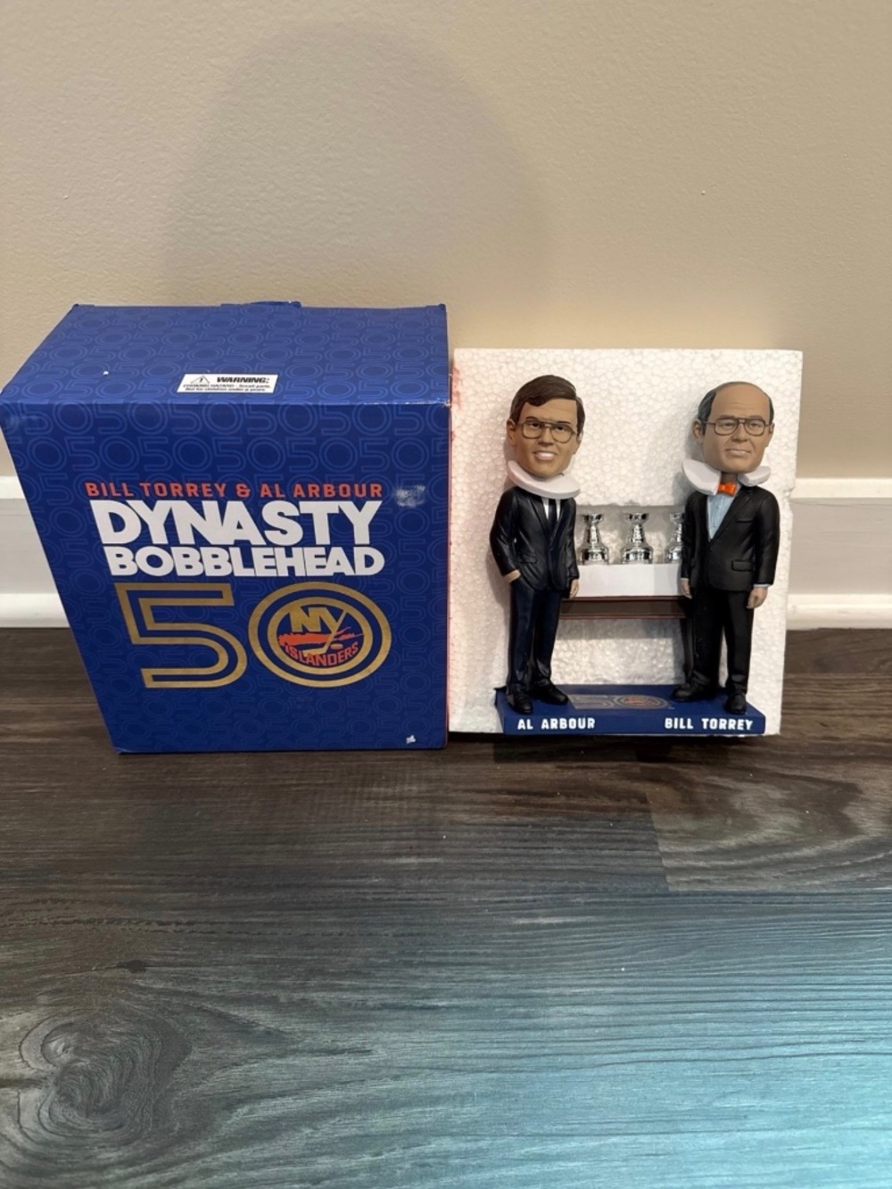 New York Islanders Bill Torrey & Al Arbour Dynasty Bobblehead